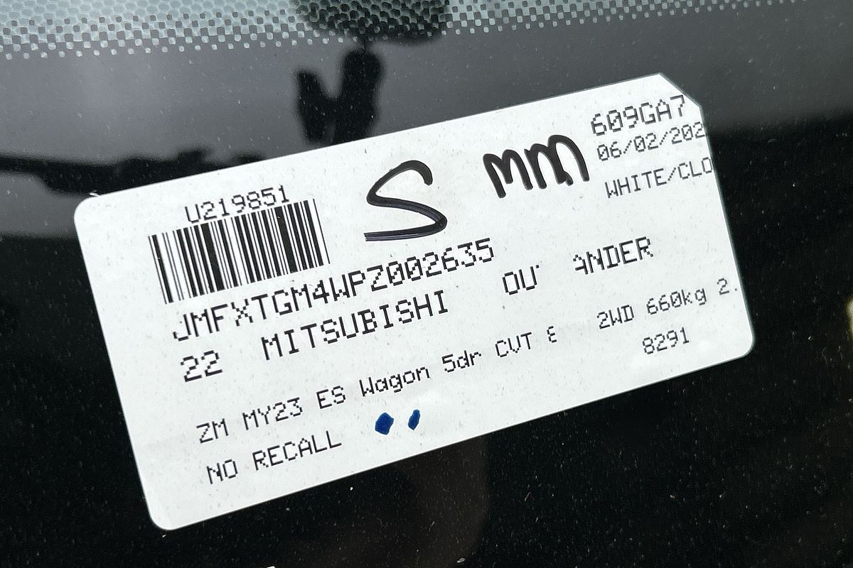 2022 Mitsubishi Outlander ES ZM