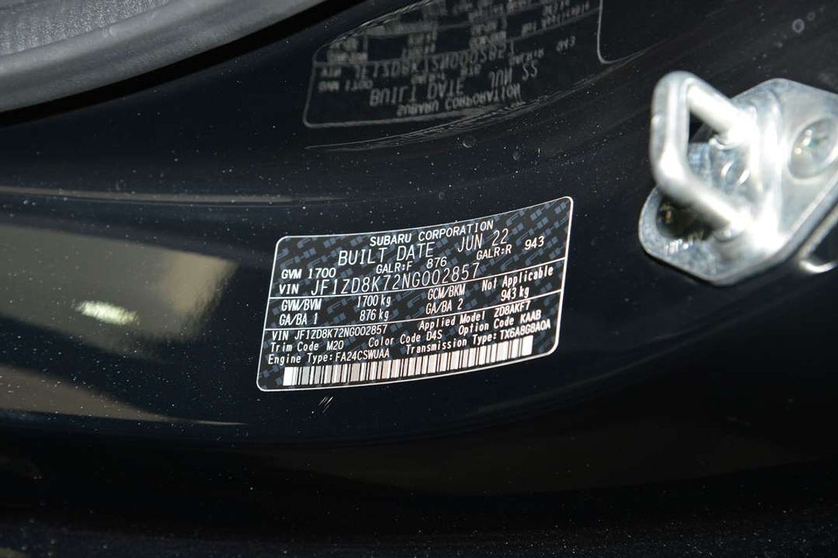 2022 Subaru BRZ S ZD8