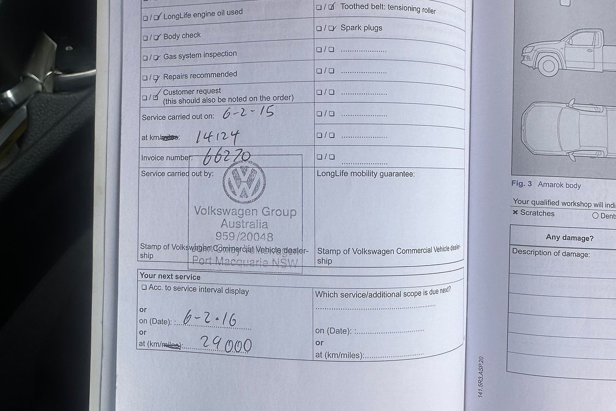 2014 Volkswagen Amarok TDI420 Highline 2H 4X4