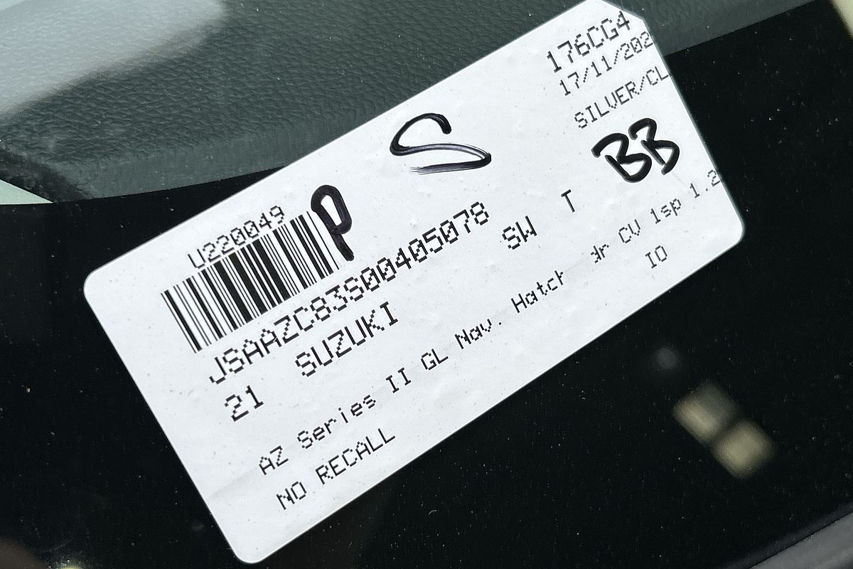 2021 Suzuki Swift GL Navigator AZ Series II