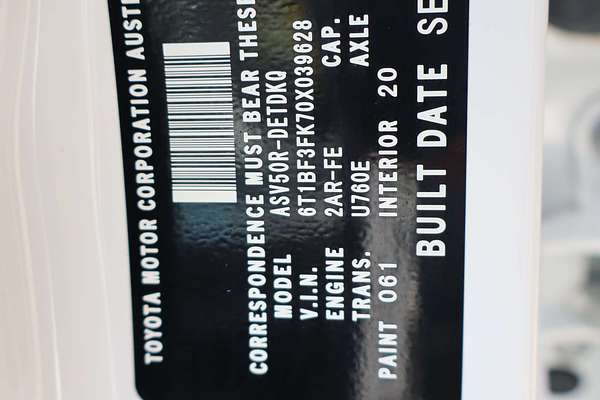 2013 Toyota Camry Altise ASV50R