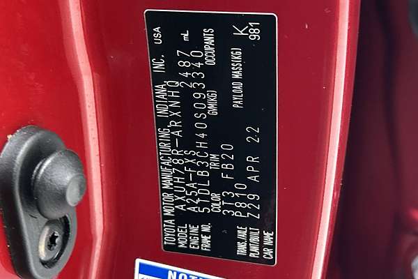 2022 Toyota Kluger GX AXUH78R