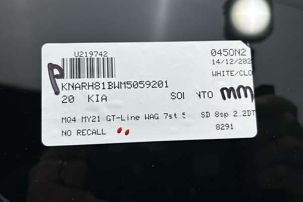 2020 Kia Sorento GT-Line MQ4