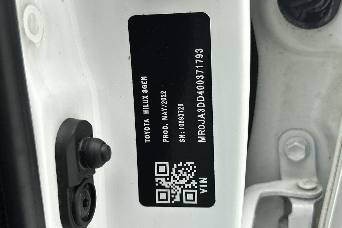 2022 Toyota Hilux SR Hi-Rider GUN136R Rear Wheel Drive