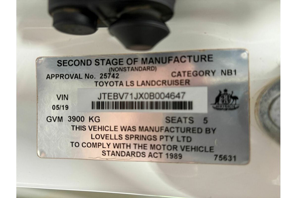 2019 Toyota Landcruiser Workmate VDJ79R 4X4