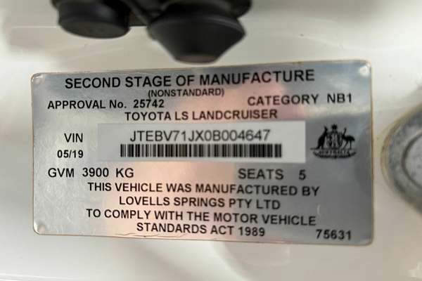 2019 Toyota Landcruiser Workmate VDJ79R 4X4