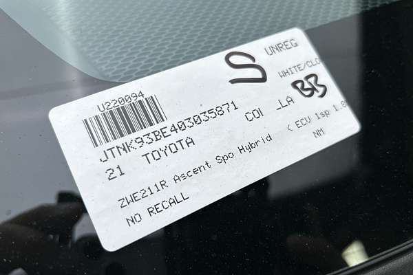 2021 Toyota Corolla Ascent Sport Hybrid ZWE211R thumb-23