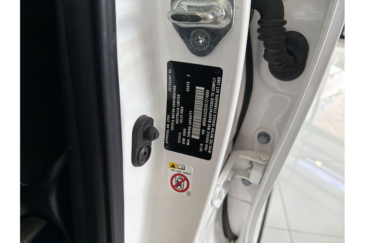 2018 Toyota Hilux SR GUN126R 4X4