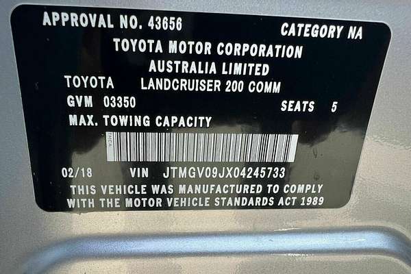 2018 Toyota Landcruiser GX VDJ200R