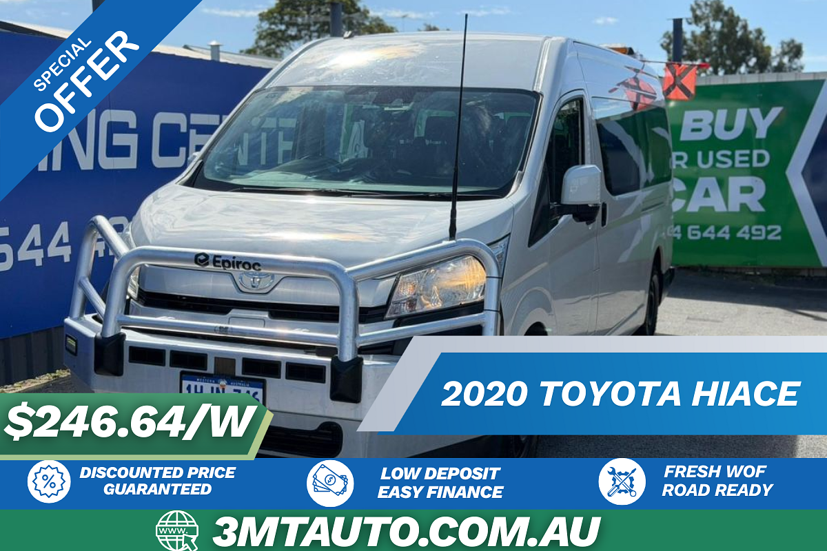 2020 Toyota Hiace Commuter GDH322R ELWB High Roof