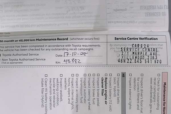 2024 Toyota Corolla Ascent Sport MZEA12R