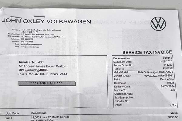 2024 Volkswagen T-Cross 85TSI Style D31