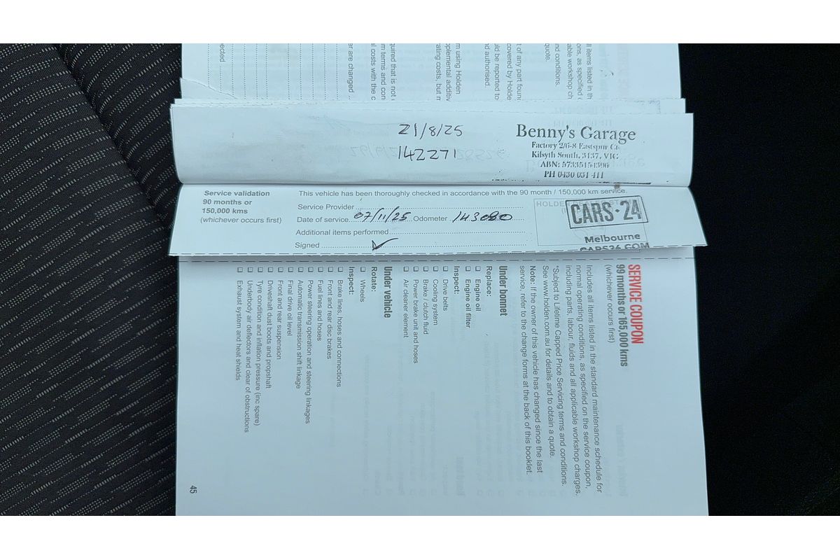 2016 Holden Commodore Evoke VF Series II