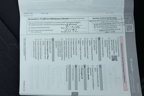 2020 Toyota Corolla Ascent Sport Hybrid ZWE211R