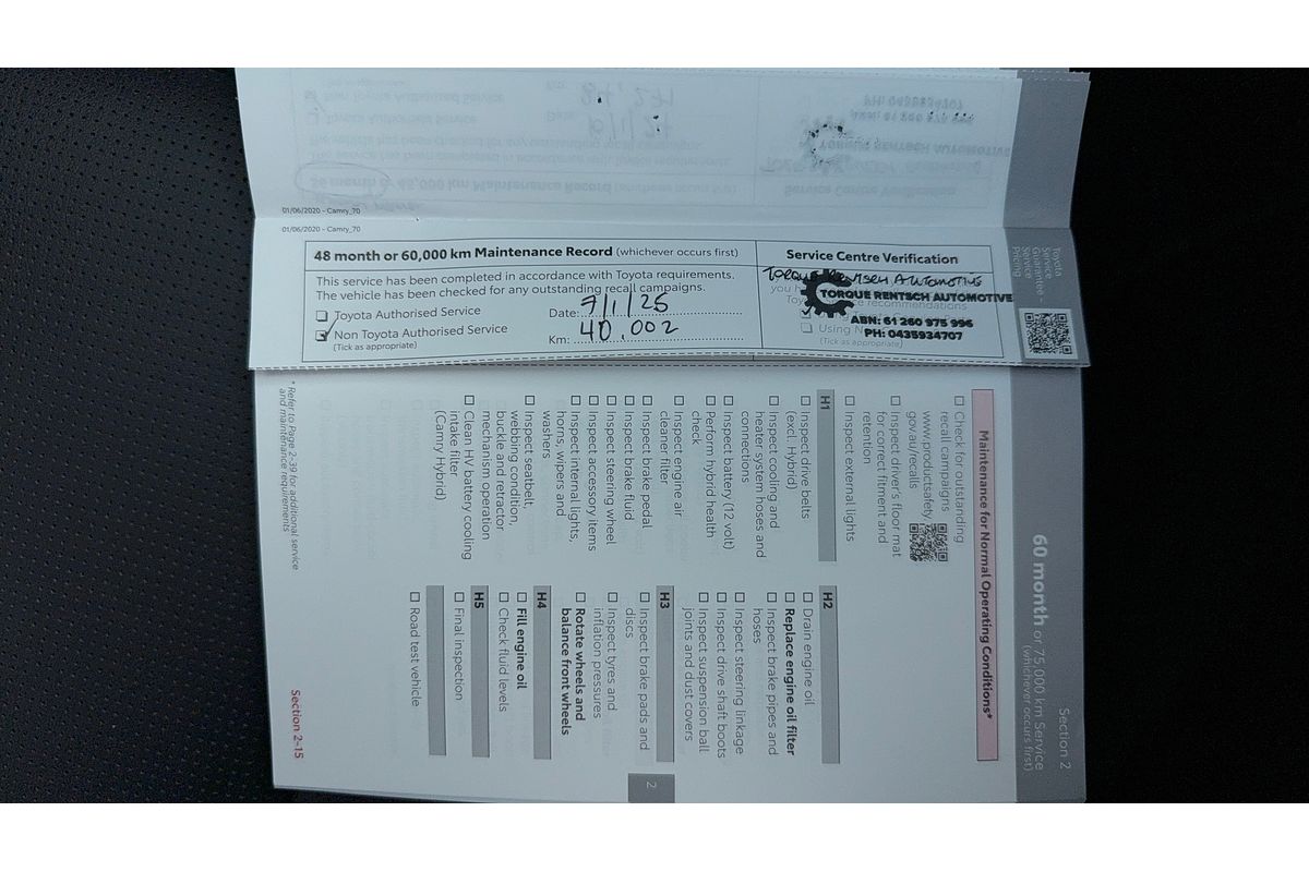 2020 Toyota Camry SL GSV70R