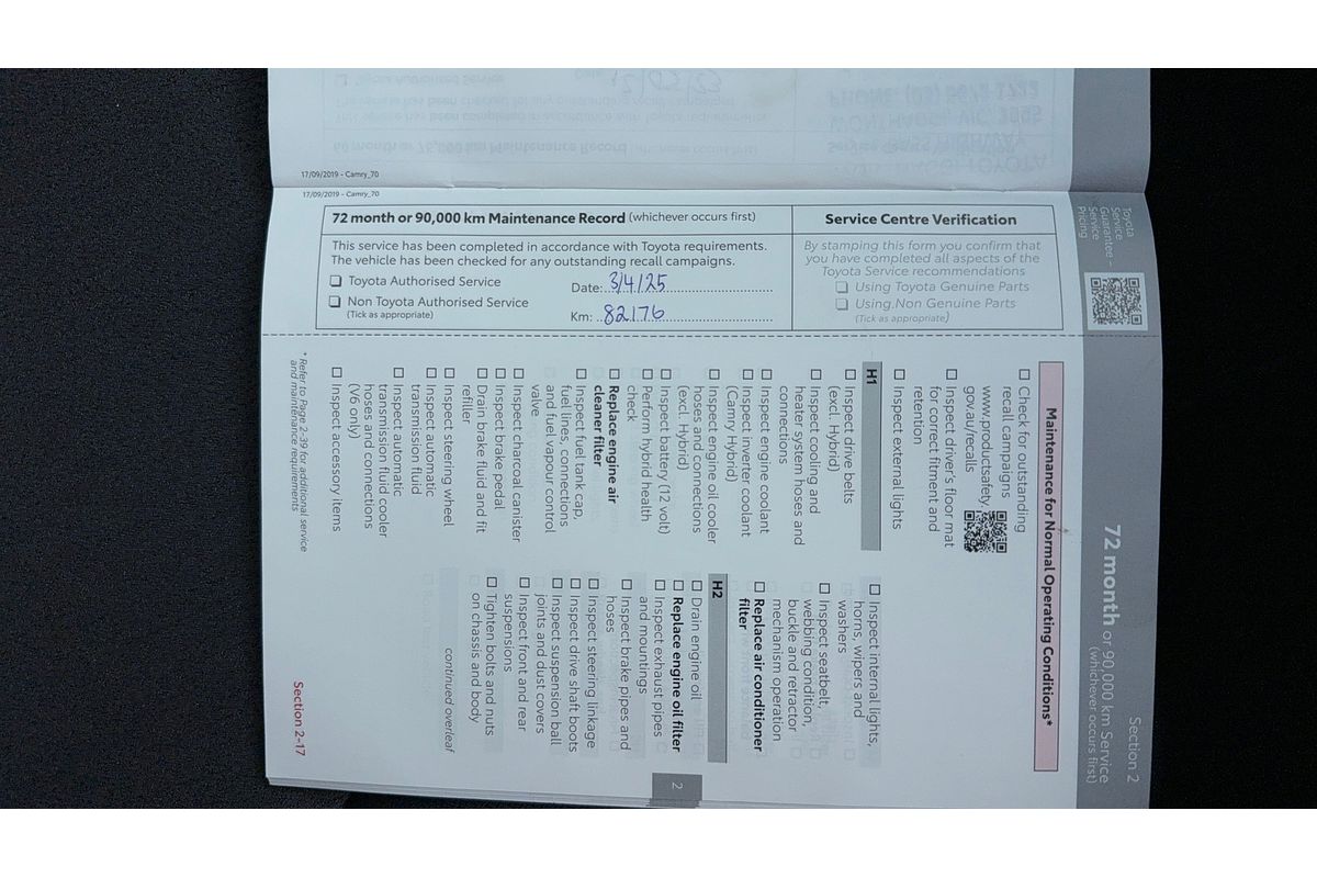 2020 Toyota Camry Ascent Sport AXVH71R