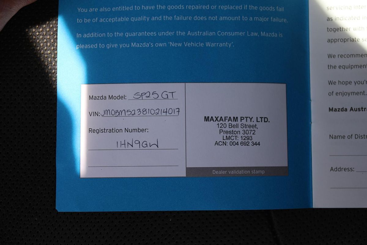 2016 Mazda 3 SP25 GT BM Series