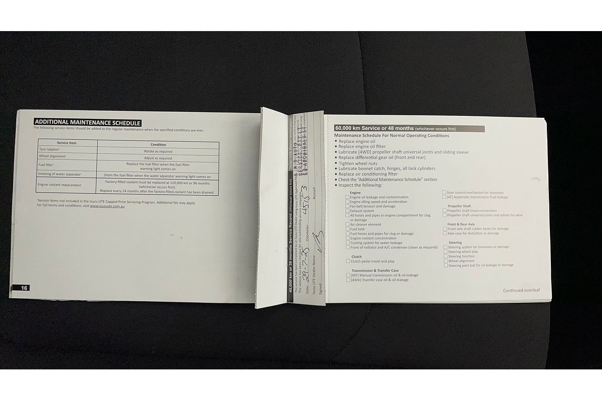 2020 Isuzu D-MAX SX High Ride Rear Wheel Drive