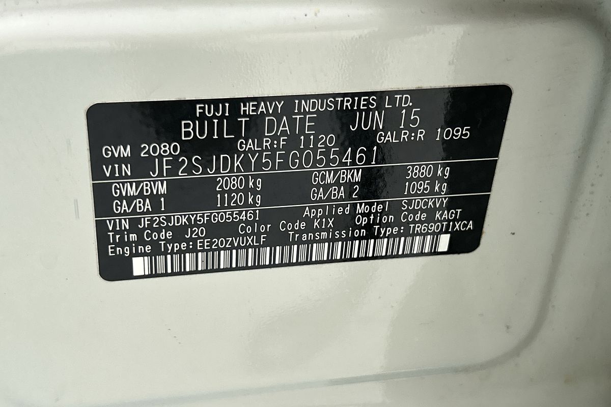 2015 Subaru Forester 2.0D-S S4