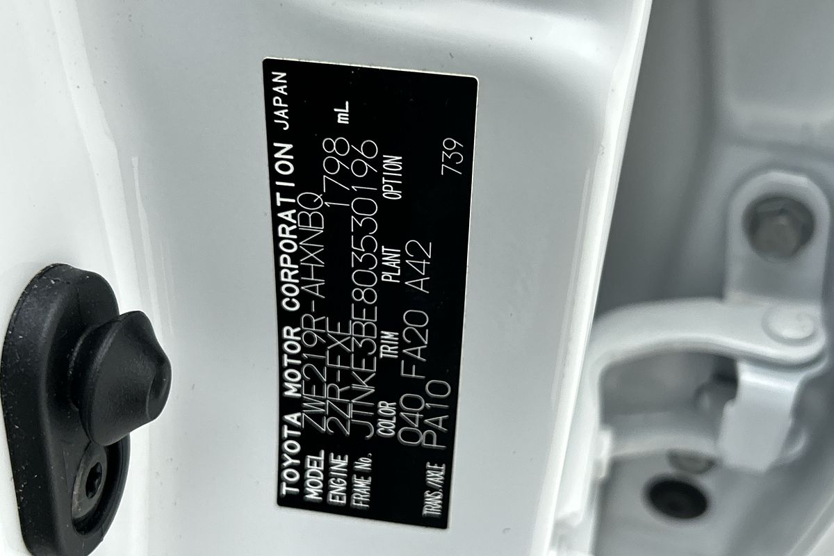 2024 Toyota Corolla Ascent Sport Hybrid ZWE219R