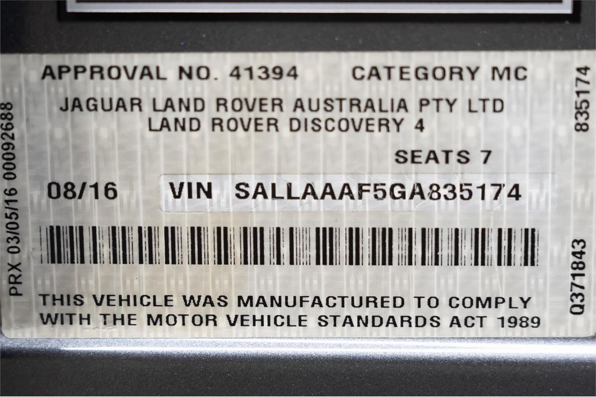 2016 Land Rover Discovery SDV6 HSE Series 4