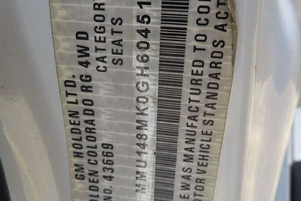2015 Holden Colorado LTZ RG 4X4