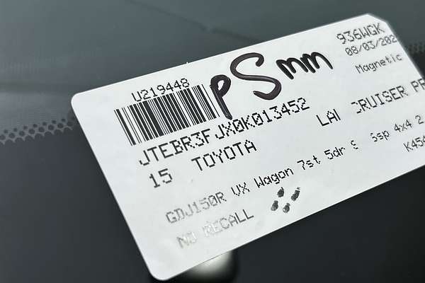 2015 Toyota Landcruiser Prado VX GDJ150R