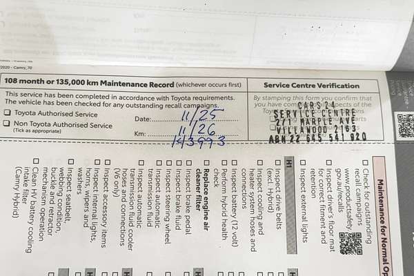 2020 Toyota Camry Ascent Sport AXVH71R