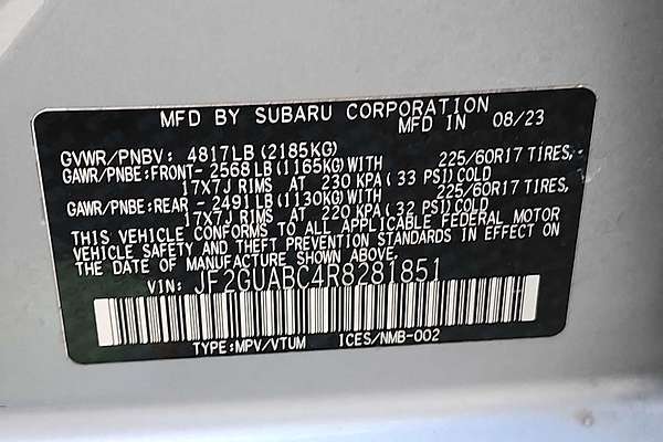 2024 Subaru Crosstrek