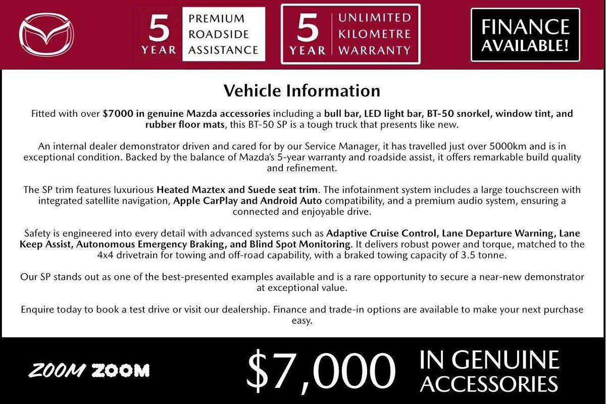 2025 Mazda BT-50 SP TF 4X4