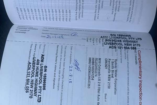 2017 Holden Colorado LS RG 4X4