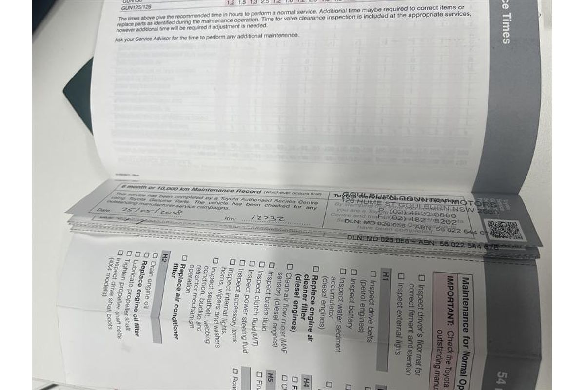 2017 Toyota Hilux SR GUN126R 4X4