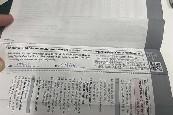 2017 Toyota Hilux SR GUN126R 4X4