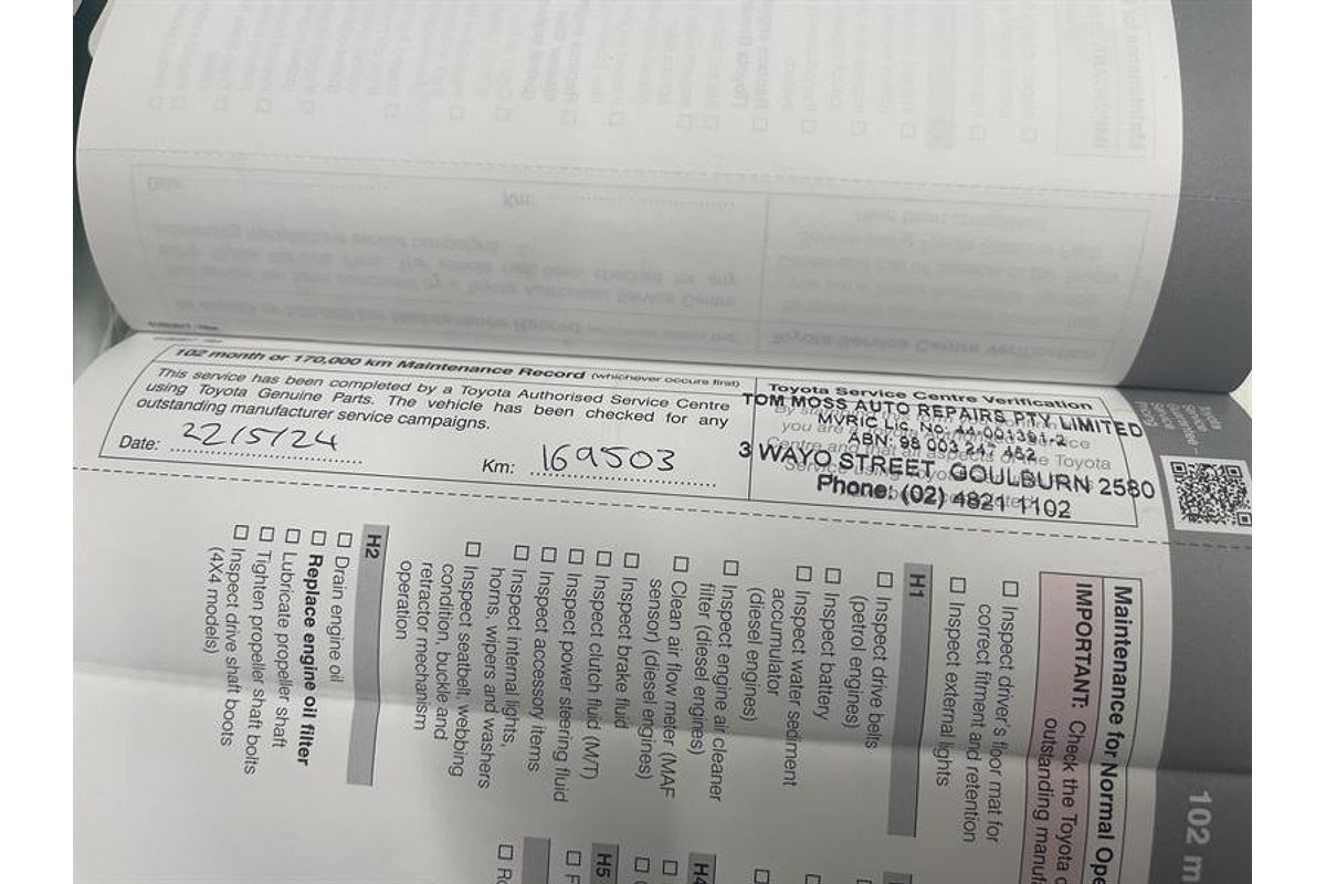 2017 Toyota Hilux SR GUN126R 4X4