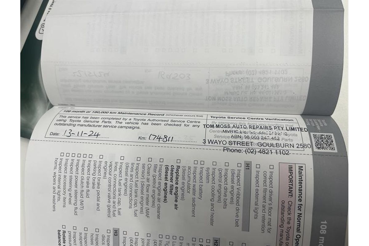 2017 Toyota Hilux SR GUN126R 4X4