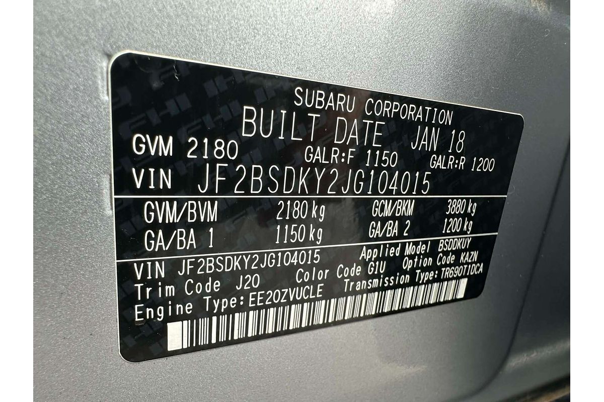 2018 Subaru Outback 2.0D 5GEN