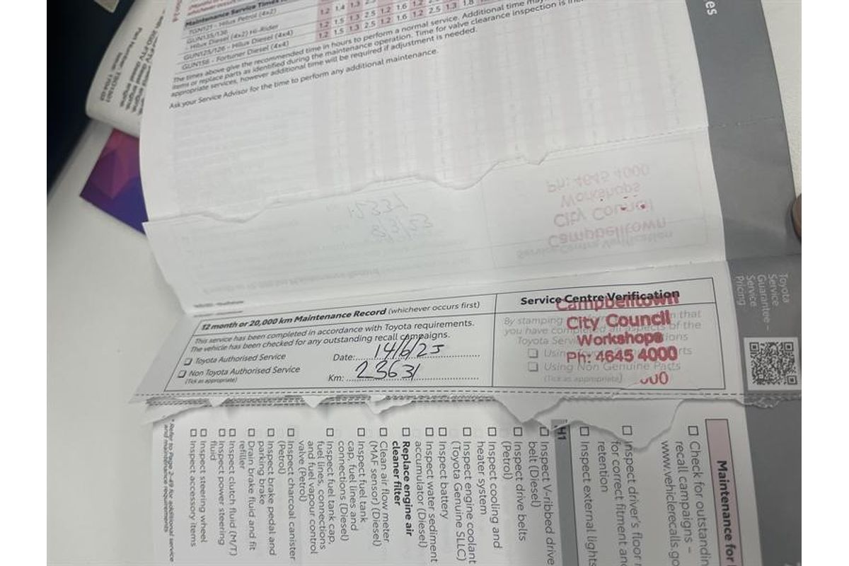 2021 Toyota Hilux Workmate TGN121R Rear Wheel Drive