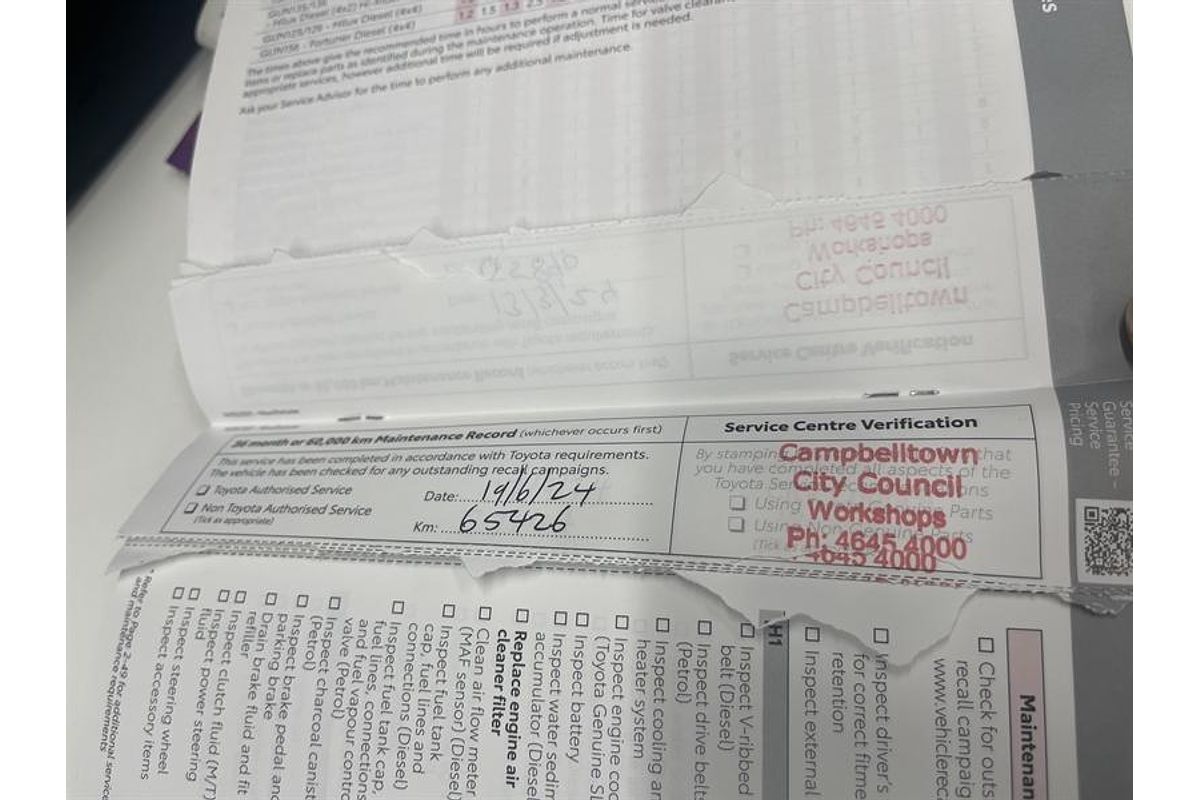 2021 Toyota Hilux Workmate TGN121R Rear Wheel Drive