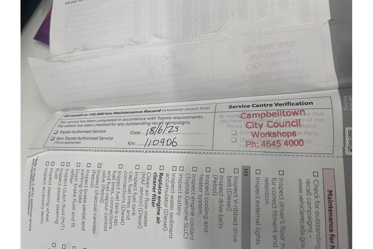 2021 Toyota Hilux Workmate TGN121R Rear Wheel Drive