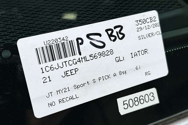 2021 Jeep Gladiator Sport S JT All Wheel Drive thumb-23