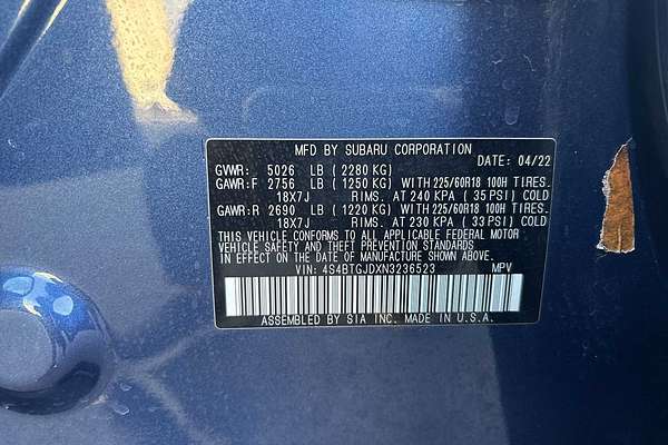 2022 Subaru Outback Onyx Edition XT