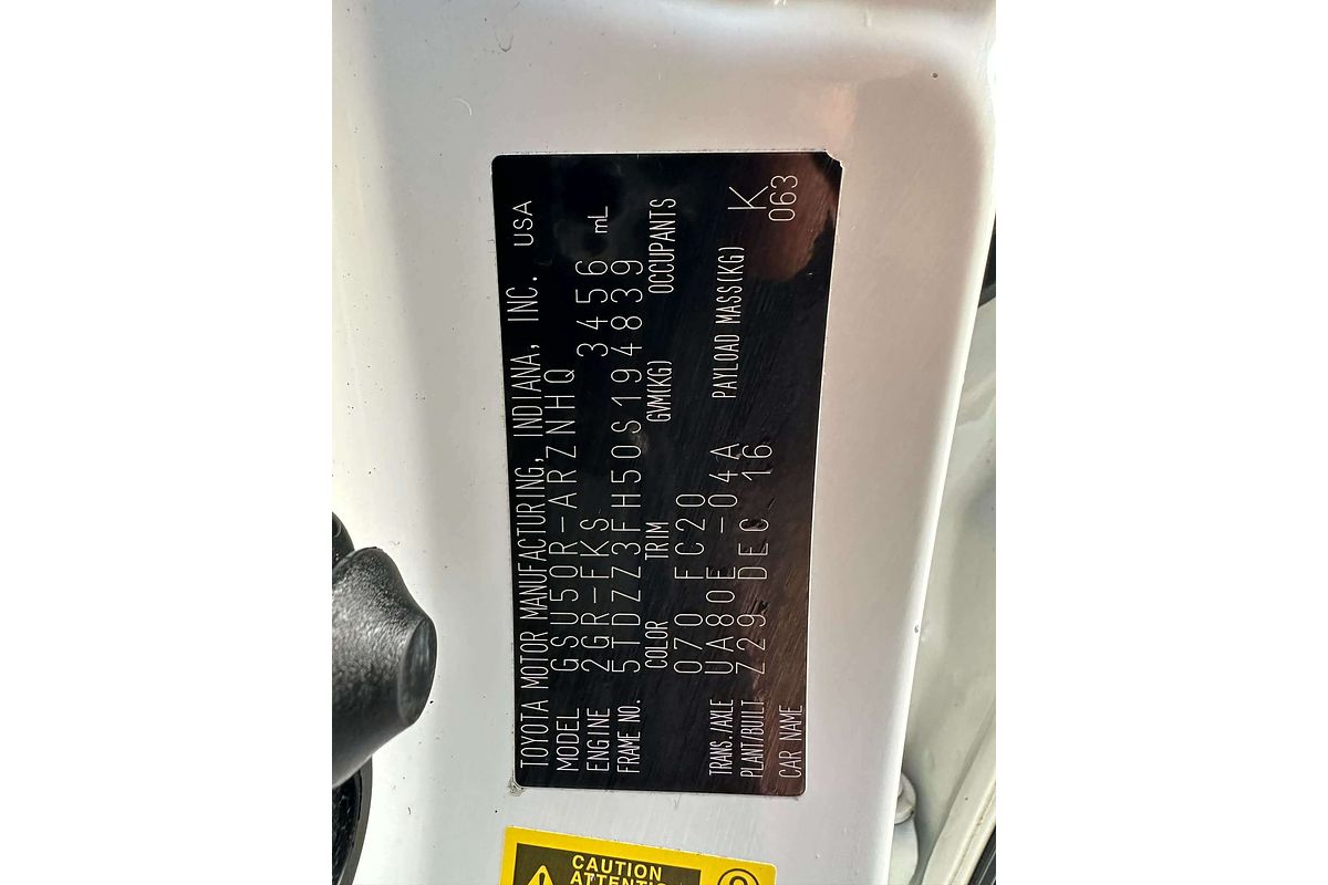 2017 Toyota Kluger GX GSU55R