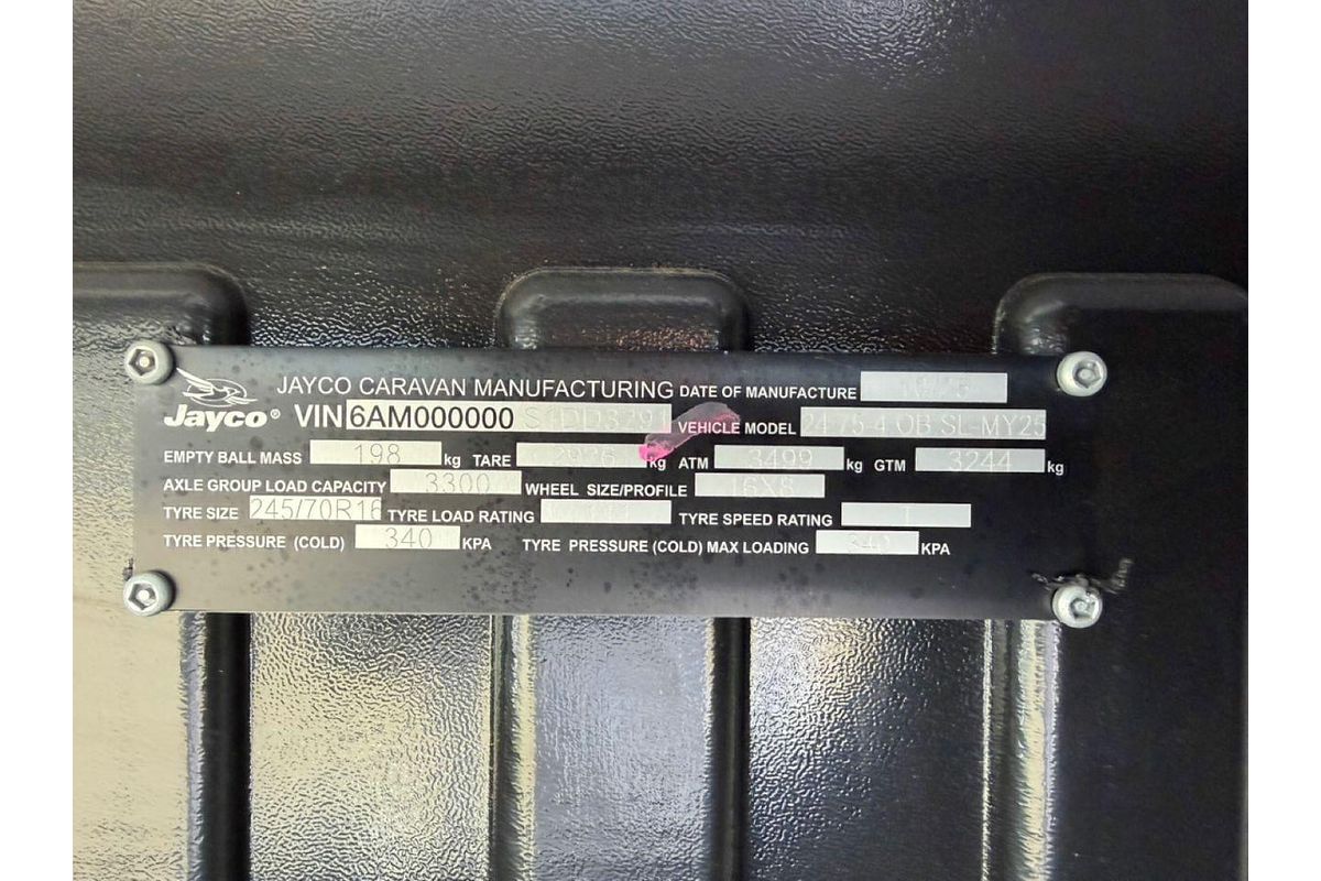 2025 Jayco Silverline 24.75-4.Ob.Sl-My25