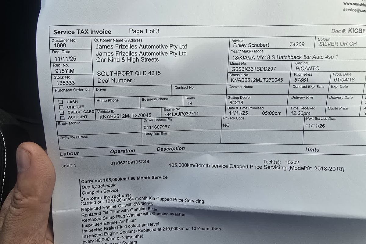 2018 Kia Picanto S JA