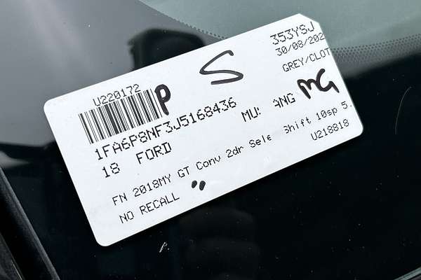 2018 Ford Mustang GT FN