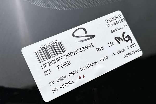 2023 Ford Ranger Wildtrak 4X4 3.0L