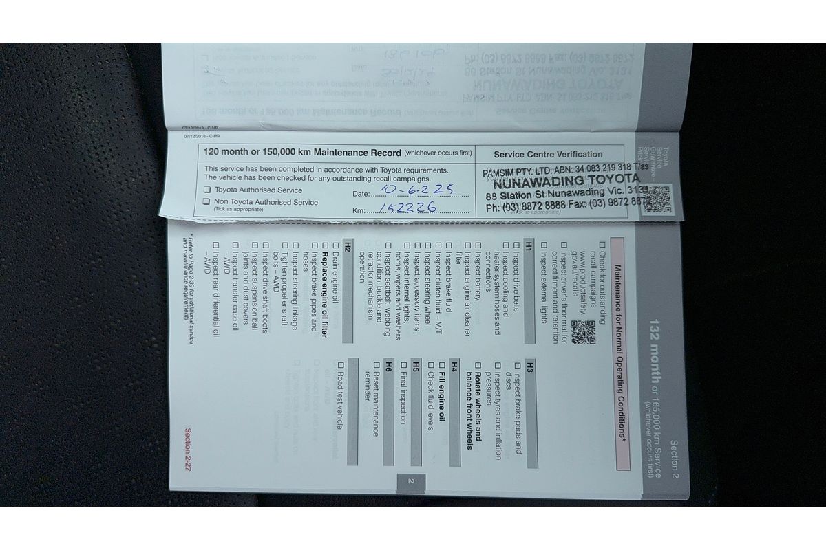 2019 Toyota C-HR Koba NGX10R