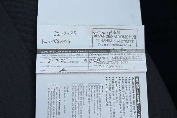 2021 Isuzu D-MAX SX High Ride Rear Wheel Drive