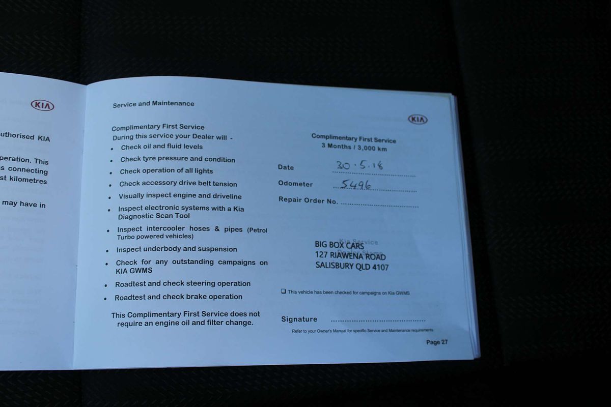 2017 KIA SPORTAGE Si (FWD) 6 SP AUTOMATIC 4D WAGON 4CYL