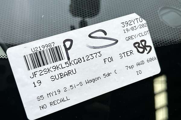 2019 Subaru Forester 2.5i-S S5 thumb-23